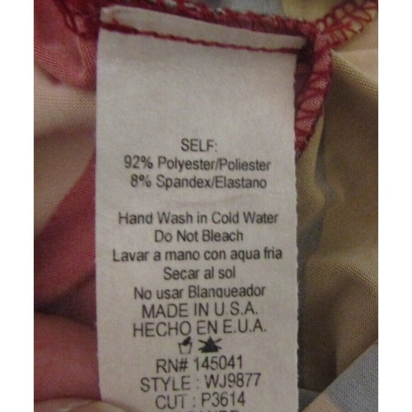 Win Win Jumpsuit Off Shoulder Ruffled Retro Striped Bell Bottom Pants NWOT Sz M - Picture 8 of 8